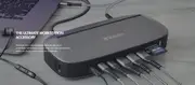 Verbatim 4K USB-C Triple Monitor Docking Station with 70W Power - 13-in-1, 2x HDMI, 1x VGA, Up to 3840x2160p, 3x USB 3.0, 1x RJ45,1x 3.5mm