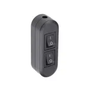 Inline Cord Switch AC 250V 1A On/Off Rocker Control Switch 2.7x1.3 Inch/Black
