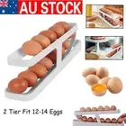 Rolldown Refrigerator Egg Dispenser Auto Rolling Egg Holder 2 Tier 12-14 Eggs PB