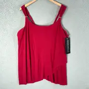 Miraclesuit swimsuit Top Womens 24W Razzle Dazzle Underwire Tankini Top