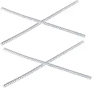 ADOCARN 4pcs Miniature Dollhouse Sewing Tapes Retractable Flexible Rulers for DIY Craft Projects