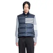 [THOM BROWNE] THOM BROWNE MAN BLUE VESTS Blue