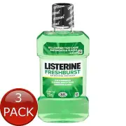 3 x Listerine Freshburst M/Wsh 250Ml