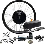 TDR Electric Fat Tyre Rear Wheel Ebike Kit 52V 2000W 26x4.0 Rim Motor 36V 15AH Battery LCD Display Shimano Freewheel 170mm PAS Sensor