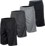 [Essential Elements] Athletic Shorts for Men - 4 Pack Men's Activewear Quick Dry Basketball Shorts - Workout, Gym, Running