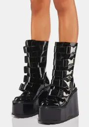 [Y.R.U.] Dune Techno Platform Boots