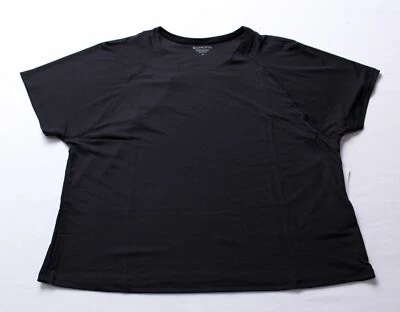 Athleta Women's High-Tech Breathable Grid Knit Mesh Tee BL1 Black Medium NWT