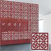 Hanging Room Divider, Waterproof Wood Plastic Entrance Hall Partitions Panel Screen,5mm Thick Openwork Restaurant Decoration Screen,29/39cm