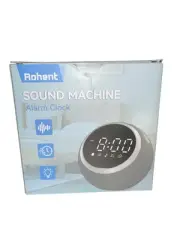 Rohent White Noise Sound Machine - with Nightlight & Alarm Clock - 25 Soothing