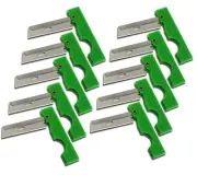 Derma Safe Folding Razor Knife 10 pack Green for SERE Survival Tool Kit Blade