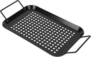 SUPVOX 1pc Bakeware Grills Electric Grill Indoor Grill Cooking Grid Press Grill Sandwich Maker Flat Top Grill BBQ Mesh Grill Kabob Barbecue Grill Machine Stainless Steel Black