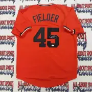 Cecil Fielder Authentic Signed Pro Style Jersey Autographed JSA-