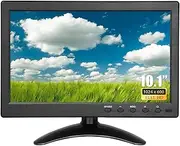 10.1-inch Portable HDMI Monitor 1024x600 Resolution Mini 1080P IPS Monitor with Built-in Dual Speakers HDMI VGA BNC RCA Input for Gaming Raspberry Pi PC CCTV Security Camera