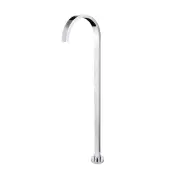 Floor Standing Rectangular Bath Spout - Chrome