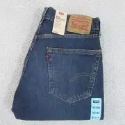 Levis Jeans Mens W31 L32 Blue Regular Straight Denim 505 NEW 005052221