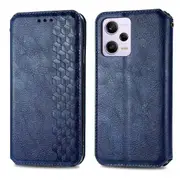 Rhombus Pattern Wallet Phone Case For Xiaomi Redmi Note 12 Pro 5G/12 Pro Speed 5G/Poco X5 Pro 5G