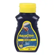 AquaChek POOL & SPA 3-in-1 FREE CHLORINE TEST STRIPS w/ Flip Cap Dispenser, 50Pc
