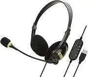 YUUAND Wired Head Mounted Headset Gaming Headset 3.5mm Over-Ear Stereo Gaming Headphone Microphone, One Size