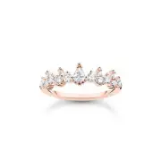 THOMAS SABO Ring ice crystals rose gold