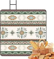 DAWCBVJQ Picnic Mat Waterproof Foldable | Picnic Sheet | Sandproof Weatherproof 78x78inch Bohemian Portable Accessories for Grass Lawn Lake Pool Travel Park Backyard Outdoor Hiking Vacation