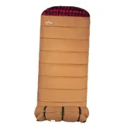 -35F and 0F Degree Sleeping Bag. Warm and Comfortable Brown (left zip) 0f