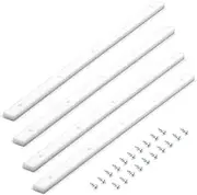 POWERTEC Crosscut Sled Miter Bar for Table Saw Sled, 3/4" x 3/8" x 17" with Predrilled Holes & Screws for Router Table, Bandsaw, Taper Jig, Table Saw Accessories for Woodworking, 4PK (71793)