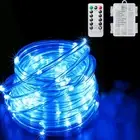 Blue Rope Lights , 40 ft 120 LED Strip Lighting with Remote Control, 8 Modes ...
