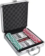 Poker Chips Set for Texas Holdem, Professional Poker Sets, Counting Counters Lightweight Poker Chips Set for Home Games Nights Texas