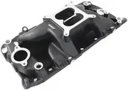 Aeroflow Bbc Air Gap Intake Manifold Dual Plane Chev 454 Black Oval - AF6211-1001