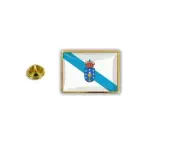 pins pin's flag national badge metal lapel hat button vest spain galicia
