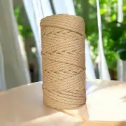 4mm 3ply Luxe Macrame Cord | CROISSANT | 100% Premium Cotton MELB Australia