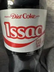 Share a Coke with Issac 2025 Personalized Gift Coca~Cola Bottle 20oz Diet