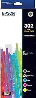 Epson 302 - Std Capacity Claria Premium - Five Colour Value Pack for Expression Premium XP-6000 and XP-6100, 5-Pack, C13T01W792