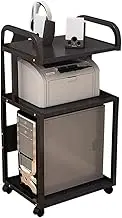 Printer Stand Printer Holder Printer Shelf 3 Tier Printer Stand Mobile Printer Shelf with 4 Wheels and Storage Shelf Modern Printer Cart for Home Office Printer Rack Printer Shelves