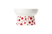 Petkit Polka Dot Ceramic Pet/Cat 11cm Food Feeding Bowl Container Single White