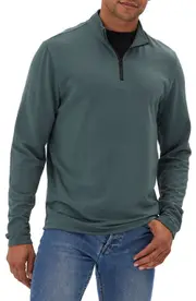 Threads 4 Thought Kace Quarter Zip Pullover in Seagrass at Nordstrom, Size Small