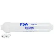 Xstream Inline Carbon Water Filter Cartridge + FITTINGS (6-11, 10-22 x 2)
