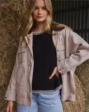 [Ava And Ever] Ava And Ever Women's Barn Jacket in Latte Size 6 6 Latte