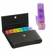Pill Organizer 4 Times a Day, 7-Day Pill Boxes Monthly Case Holder AM PM Jumbo