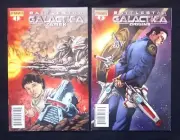 2 Book Lot Battlestar Galactica Zarek #1 & Origins #8 Dynamite Entertainment