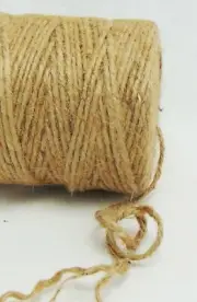 500 ft thick Natural Jute-burlap Twine String, 3-ply Cord Rope -- Craft Supply