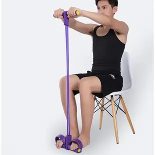 腳蹬拉力器 多功能 減腰瘦肚 運動仰臥起坐女 輔助健身器材 家用繩 健身器材 美體輔助器 健身 (4.9折)