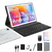 2025 Latest Android 14 Tablet 10 inch with 128GB Rom+14GB Ram+2TB Expand, 4G ...