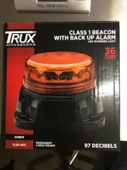 TRUX TLED-W13 Low Profile LED Strobe Warning Light with Built-In Back Up Alarm