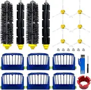 Replacement Parts Kit for irobot Roomba 600 Series 694 676 675 692 695 677 671 655 645 690 680 660 650 620 614 & 500 Series 595 585 564 Robot, 2 Bristle & 2 Beater Brush, 6 Filter, 6 Side Brush