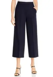 Elie Tahari Juno Cropped Wide-Leg Pants Stargazer 12 NWT $268
