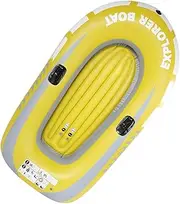 KIMISS Robust Inflatable PVC Kayak Boat for 2 People for Fishing, Drifting and Diving - Airtight and Wear-Resistant, Easy to Store and Transport