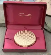 Vintage Coty Complete Make-Up Compact Sunny Tan Powder Original Box Rare Find