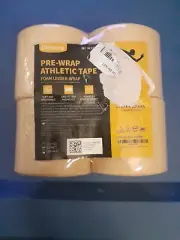 4-Rolls Pre Wrap Tape Athletic Foam Underwrap 2.75 inch x 30 yards each Beige