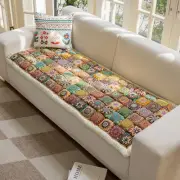 Cotton Sofa Cover, Non Slip Couch Cover for Dogs Washable for 3 Cushion Couch...